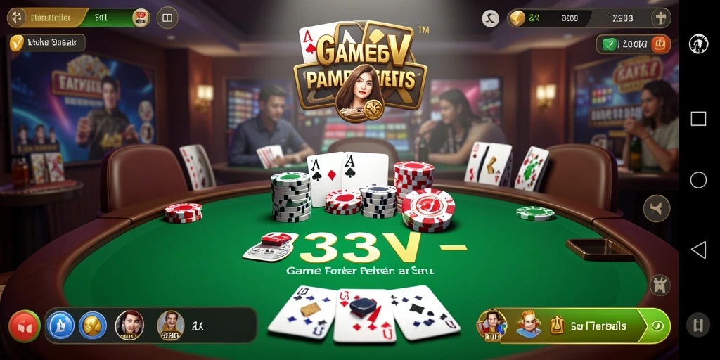 Tampilan gameplay seru di 333V dengan antarmuka yang menarik.