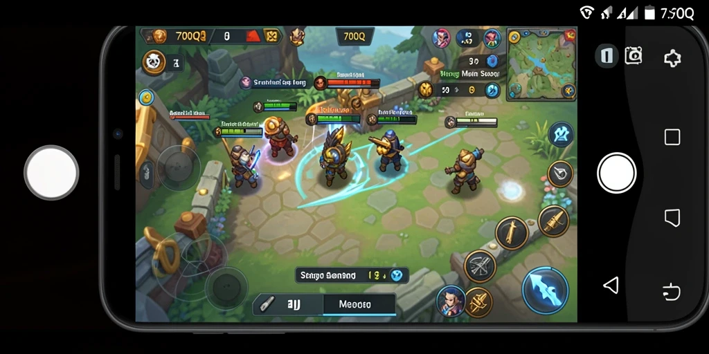 Screenshot gameplay 700Q yang menunjukkan aksi strategi seru.