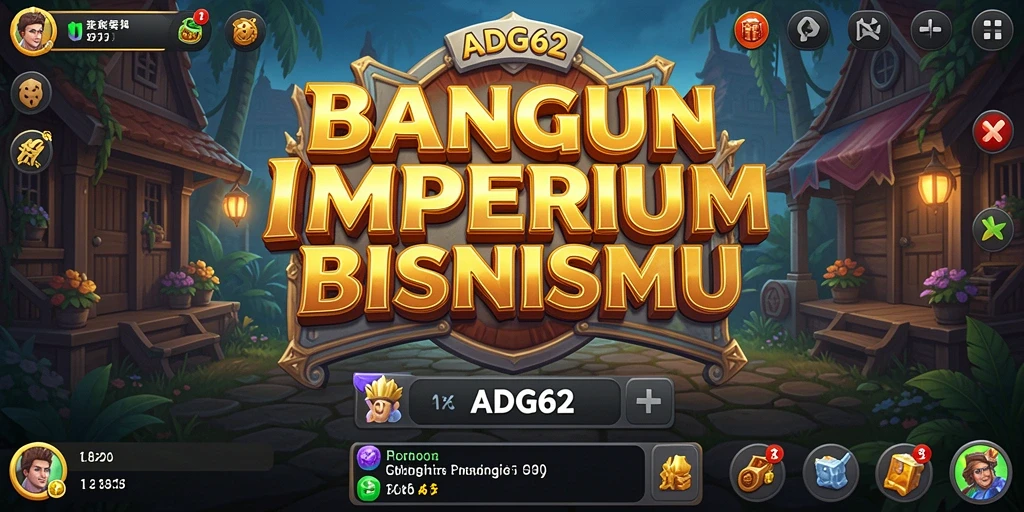 Tangkapan layar gameplay ADG62 menampilkan interaksi bisnis yang seru.