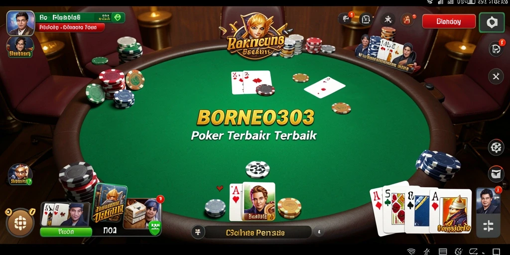 Screenshot menampilkan gameplay Poker yang menarik dan seru.