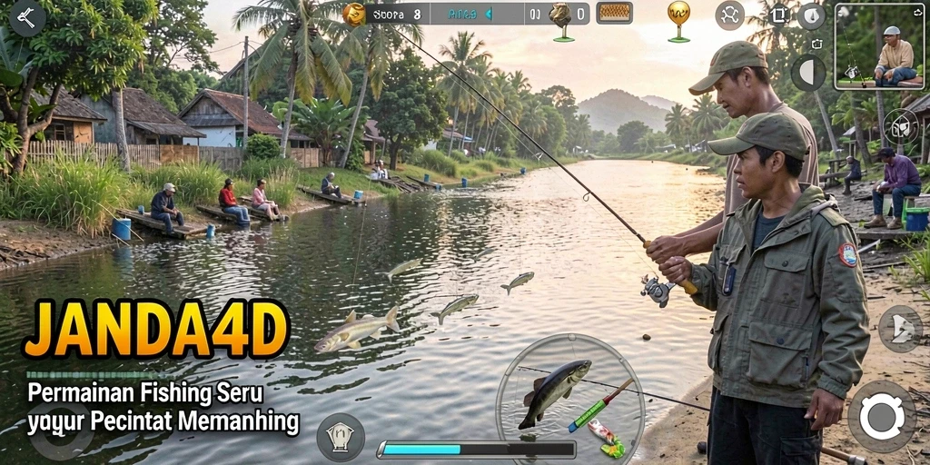 Tangkapan ikan yang realistis dan menakjubkan dalam gameplay JANDA4D.