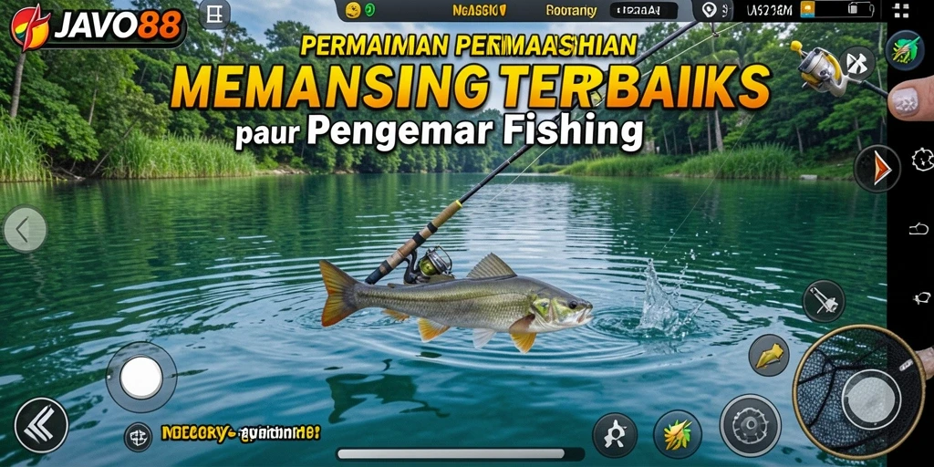 Screenshot gameplay JAVO88 yang menampilkan aksi memancing seru.