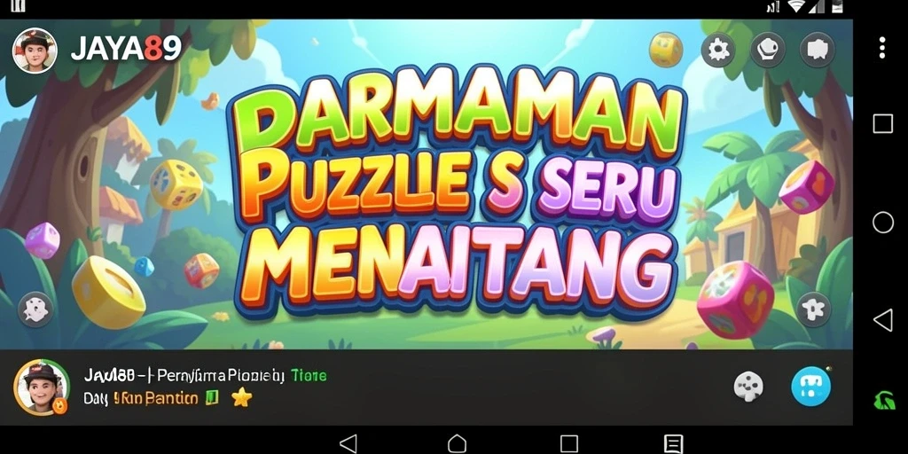 Tampilan menarik gameplay Puzzle dalam JAYA89 yang menantang