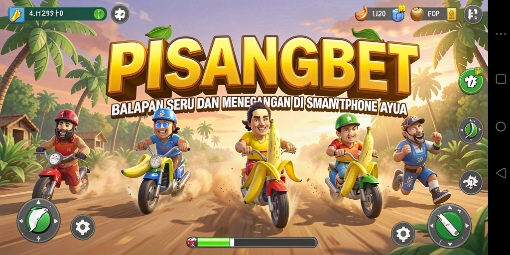 Tampilan gameplay PISANGBET yang mendebarkan saat balapan.