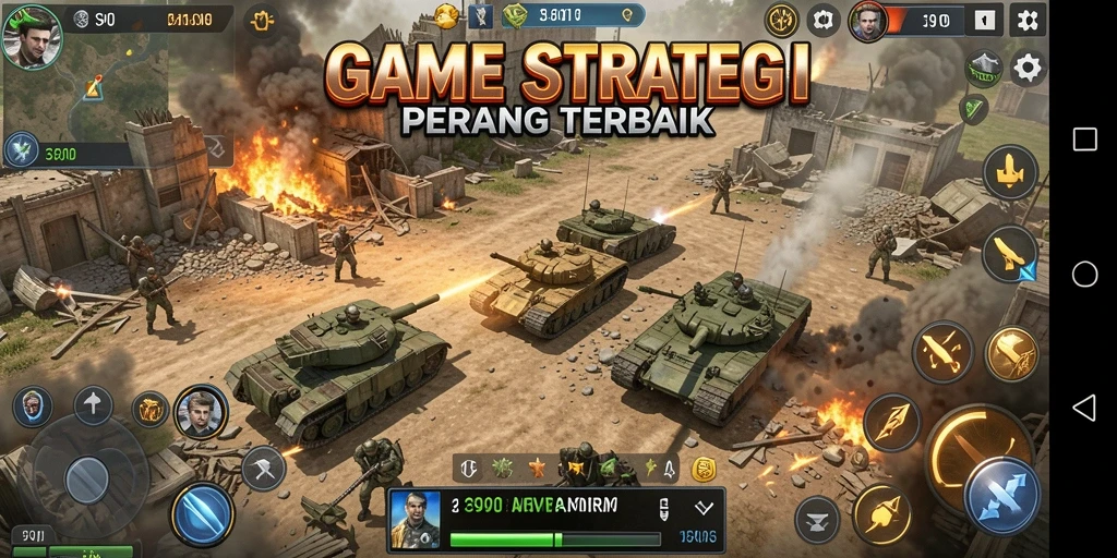 Tampilan gameplay S80 yang mengasyikkan dengan strategi pertarungan.