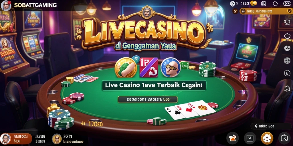 Tampilan layar permainan Live Casino yang mengesankan di SOBATGAMING.