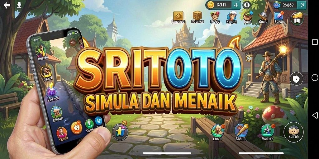 Screenshot utama SRITOTO menampilkan gameplay simulasi yang menantang.
