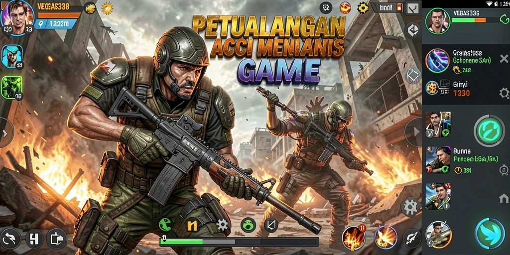 Tampilan gameplay seru dan mendebarkan dari VEGAS338.