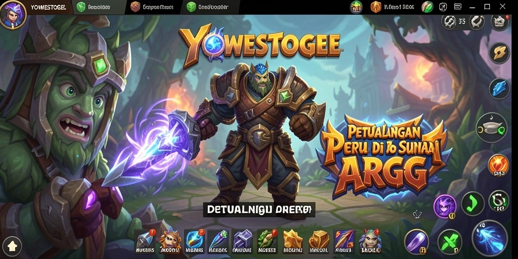 Tampilan menarik gameplay YOWESTOGEL dalam pertempuran ARPG.