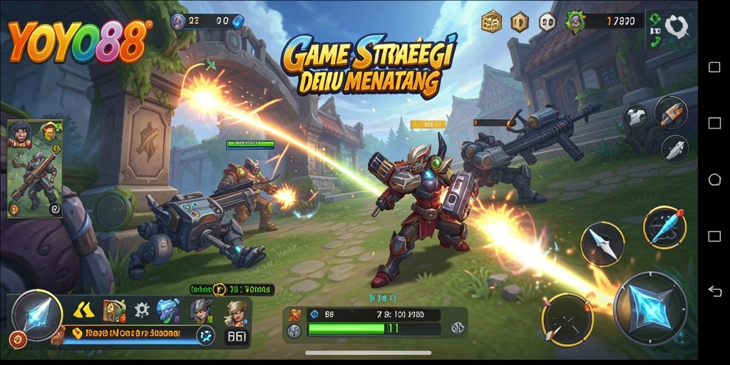 Screenshot gameplay <strong>YOYO88</strong> menunjukkan aksi strategi yang intens.